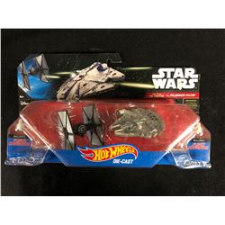 STAR WARS "THE FIGHTER VS. MILLENNIUM FALCON" DIE-CAST HOT WHEELS