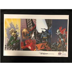 2007 LIMITED EDITION JUSTICE LEAGUE PRINT SIGNED BY ARTIST RYAN SOOK (397/500)