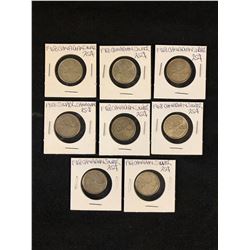 1968 CANADIAN SILVER QUARTERS LOT