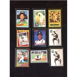 RICKEY HENDERSON BASEBALL TRADING CARD LOT