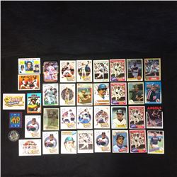 REGGIE JACKSON BASEBALL TRADING CARDS LOT