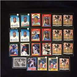 BO JACKSON BASEBALL TRADING CARDS LOT