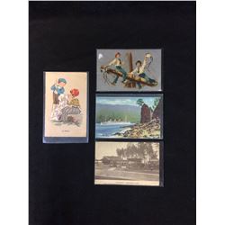 VINTAGE BRITISH COLUMBIA USED POSTCARDS LOT