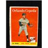 Image 1 : 1958 TOPPS BASEBALL #343 ORLANDO CEPEDA