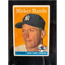 1958 TOPPS BASEBALL #150 MICKEY MANTLE
