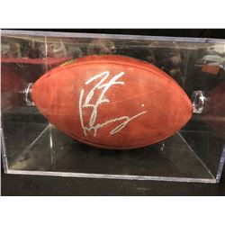PEYTON MANNING AUTOGRAPHED WILSON FOOTBALL (GRID IRON COA)