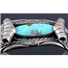 Image 4 : Navajo Sterling Silver and Turquoise Cuff