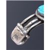 Image 8 : Navajo Sterling Silver and Turquoise Cuff