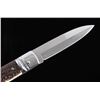 Image 4 : INOX German Lever Lock Stag Switchblade Knife