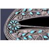 Image 2 : Signed Navajo Sterling Silver Turquoise Barrette