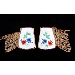 Blackfoot Fully Beaded & Fringed Cuff circa 1900-