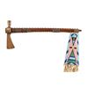 Image 2 : Nez Perce Brass Pipe Tomahawk w/ Beaded Drop c1880