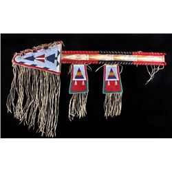 Crow Beaded Parfleche Lance Case circa 1890