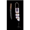 Image 1 : Cheyenne Fully Beaded Sheath & Trade Knife c. 1890