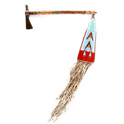 Crow Pipe Tomahawk w/ Beaded Drop c. 1860-1870