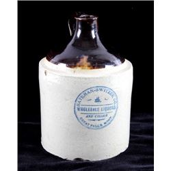 Original Great Falls Montana Whiskey Crock Jug