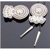 Image 1 : Signed Navajo Sunface Bolo Tie and Belt Buckle