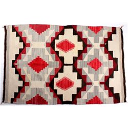 Ganado Navajo Native American Rug c. 1900-