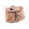 Image 2 : Early Leather & Wicker Fly Fishing Creel