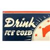 Image 3 : Drink Ice Cold 76 Tin Advertising Sign