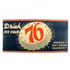 Image 8 : Drink Ice Cold 76 Tin Advertising Sign