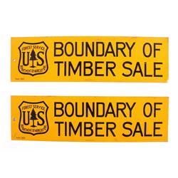 U.S. Forest Service Timber Sale Signs
