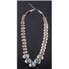 Image 1 : Navajo Silver Concho, Turquoise Shadowbox Necklace