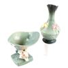 Image 1 : Roseville Green Zephyr Lily & Magnolia Vases