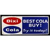 Image 1 : Dixi Cola Embossed Tin Advertising Sign RARE