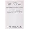Image 3 : The Life of Kit Carson - Charles Burdett RARE