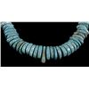 Image 2 : Navajo Fox Turquoise Tear-Drop Bead Necklace