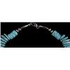 Image 3 : Navajo Fox Turquoise Tear-Drop Bead Necklace