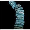 Image 4 : Navajo Fox Turquoise Tear-Drop Bead Necklace