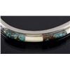 Image 3 : Pair of Zuni Multi-Stone & Sterling Silver Cuffs