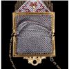 Image 6 : Mandalian Enameled Metal Mesh Handbag, 1920's-30's