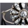 Image 4 : R. Williams Navajo White Buffalo Turquoise Cuff