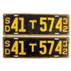 Image 1 : Matching 1932 South Dakota License Plates