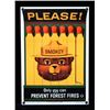 Image 1 : Smokey Bear U.S. Forest Service Porcelain Sign