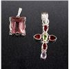 Image 11 : Two Sterling And Gemstone Pendants