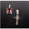 Image 1 : Two Sterling And Gemstone Pendants