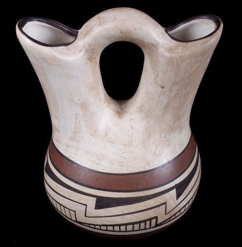 Pueblo Native American Indian Wedding Vase