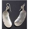Image 7 : Navajo Pat Platero Ring & Feather Motif Earrings