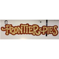 Hand Painted Frontier Pies Advertising Sign