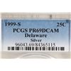 Image 3 : 1999-S SILVER DELAWARE QUARTER PCGS PR69 DCAM