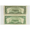 Image 2 : 1934 & 1934-D $5 SILVER CERTIFICATES BLUE SEALS
