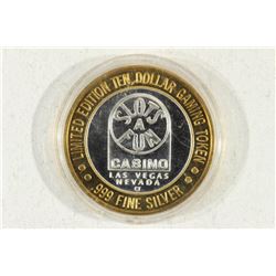 CASINO $10 SILVER TOKEN (UNC) SLOTS A FUN CASINO