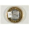 Image 2 : CASINO $10 SILVER TOKEN (UNC) SLOTS A FUN CASINO