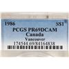 Image 3 : 1986 CANADA VANCOUVER SILVER DOLLAR PCGS PR69 DCAM