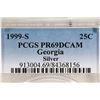 Image 2 : 1999-S SILVER GEORGIA QUARTER PCGS PR69 DCAM
