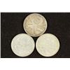 Image 1 : 1954,59 & 1968 CANADA SILVER 25 CENTS